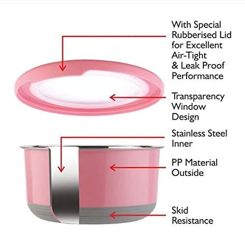 Set Of 3 Bento Bowl, Stainless Steel Round Food Container, Portable Leakproof Lunch Box, Food Silicone Bento Lunch Box For Kids, Instant Noodle Bowl Food Container, Collapsible Food Container with Lid, Stainless Steel Non-Slip Crisper Set Of 3 Bento Bowl, Stainless Steel Round Food Container, Portable Leakproof Lunch Box, Food Silicone Bento Lunch Box For Kids, Instant Noodle Bowl Food Container, Collapsible Food Container with Lid, Stainless Steel Non-Slip Crisper